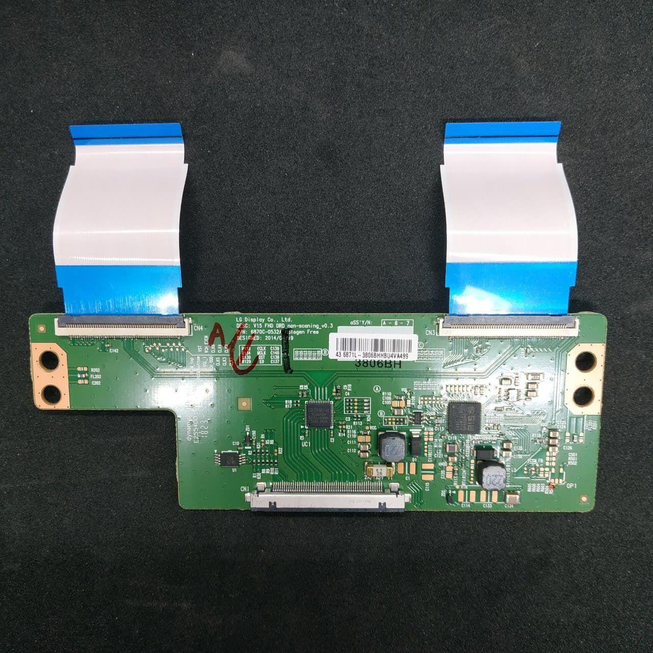 Плата T-CON LG 6870c-0532a, v15 FHD DRD non_scaning_v0.3 для Artel 43AF90G
