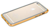Бампер Rock Duo Star Series для Apple iPhone 6/6S (4.7") (Жовтогарячий/Orange)