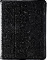 Чехол EGGO Glamour Black для iPad 2/3/4 (змеиная кожа, черный)
