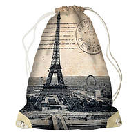 Рюкзак мешок 33х45см Эйфелева башня, Париж