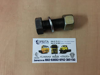 853050 Болт М20х45 вушка ресори передньої КАМАЗ ПРЕМІУМ (у зборі з гайкою та гровером) (DETALKA)