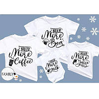 Футболки новорічні Фемілі Лук Family Look для всієї родини "Need more..." Push IT