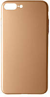Пластиковая накладка soft-touch с защитой торцов Joyroom для Apple iPhone 7 plus (5.5") (Золотой)