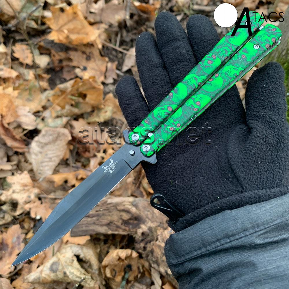Нож балисонг "Зеленый скелет": продажа, цена в Харькове. Ножи для охоты ...