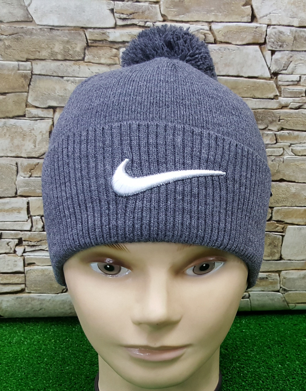 Чоловіча шапка NIKE Originals Pom Pom Fleece