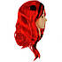 Перука з довгим червоним волоссям і чорними ріжками 68689, фото 3