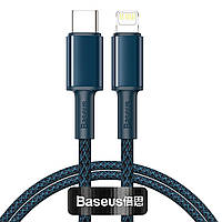 Кабель Baseus High Density Braided Type-C to Lightning PD 20W (1m) (blue) (CATLGD-03)