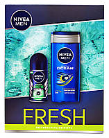Подарунковий набір Nivea Men Fresh Екстремальна свіжість (антиперспірант рол+ гель для душу 2 в 1)