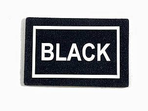 Нашивка Black 60х40 мм, фото 1
