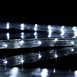 Світлодіодна гірлянда дюралайт LED 10 метрів Xmas Rope Light Білий, фото 2