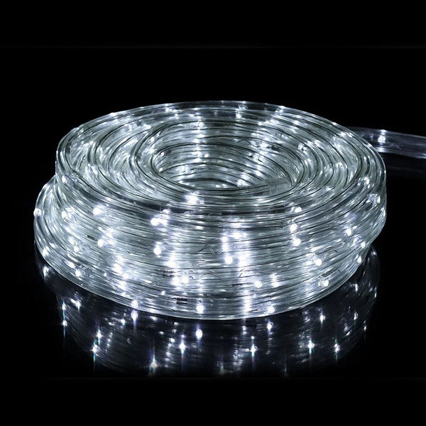 Світлодіодна гірлянда дюралайт LED 10 метрів Xmas Rope Light Білий, фото 1