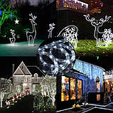 Світлодіодна гірлянда дюралайт LED 10 метрів Xmas Rope Light Білий, фото 4
