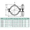 Хомут з вкладишем epdm Walraven 2S 31-37мм М8 33335037, фото 2
