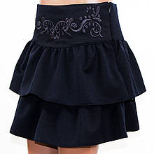 Спідниця вишивана «Школярка» темно-синя