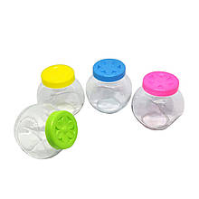 Баночки для спецій скляні KitchenWare набір 4 шт 200 мл 8.3х8х5.5 см