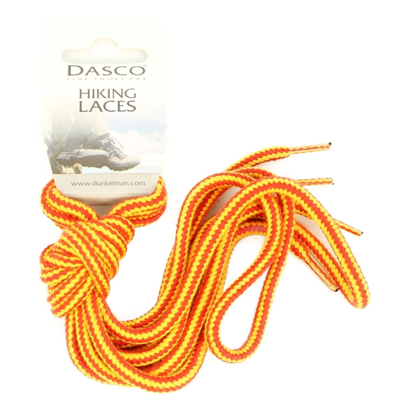 Dasco шнурки для взуття жовто-червоні Ø 5 мм / 140 см (пара)
