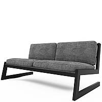 Серый диван "SOFT" в стиле LOFT из металла и ткани