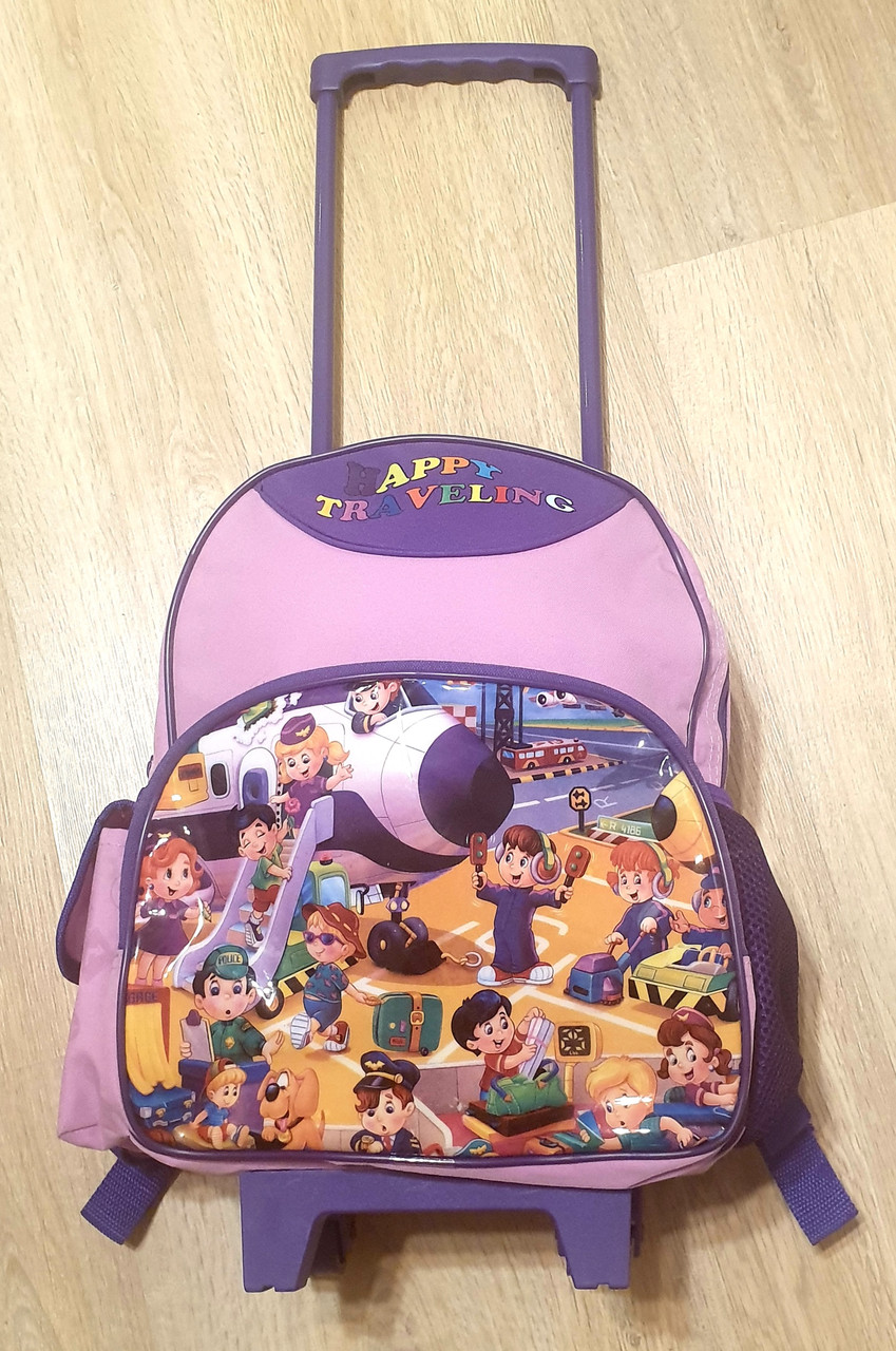Валіза-рюкзак для дошкільника ручна поклажа Tiger Фіолетова 2634
