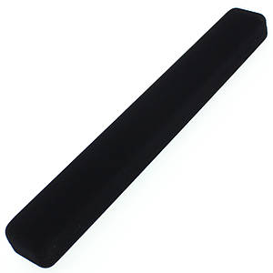 Футляр под браслет для украшений черный бархатный длинна 24 см высота 2,5 см ширина 3 см внутри черная