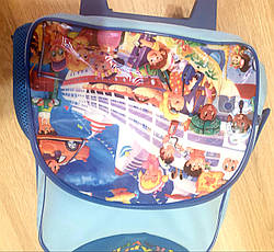 Валіза-рюкзак для дошкільника ручна поклажа Tiger Синя 2634, фото 3