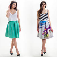 Оригінальна двостороння жіноча спідниця з принтом a.play різнокольорова S 44