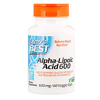Альфа-ліпоєва кислота Best, 600 мг, 60 рослинних капсул.Doctor's s Best,
