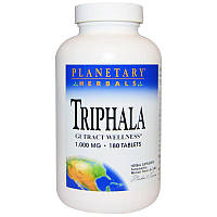 Трифала, здоровье желудочно-кишечного тракта, 1,000 мг, 180 таблеток Planetary Herbals