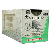 Етілон (Ethilon) 0, довжина 150см, кол. голка 40мм W740