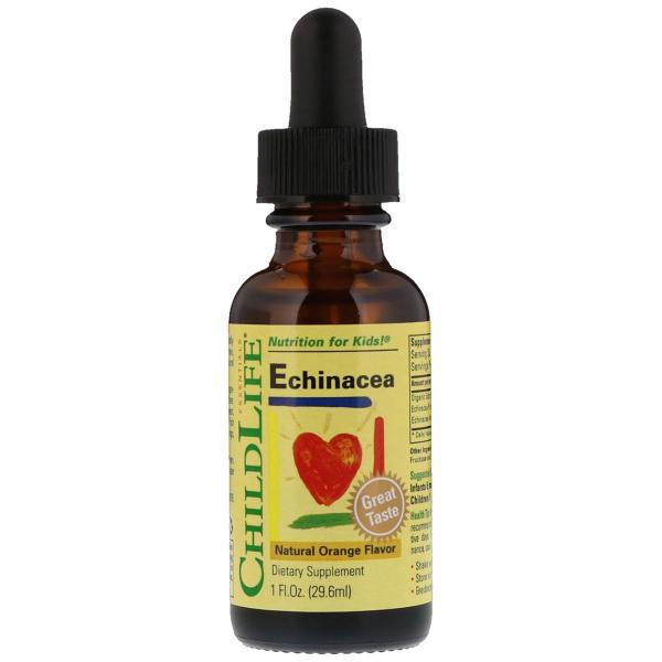 ChildLife Essentials, ехінацея, зі смаком натурального апельсина, 30 мл, фото 1