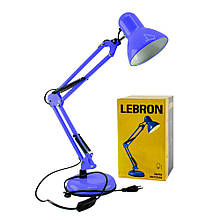Лампа настільна телескопічна Lebron L-TL-Tel, E27, 40W, синя