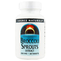 Екстракт паростків брокколі, 250 мг, 60 таблеток Source Naturals