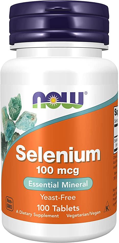 Now Foods, селен, 100 мкг, 100 таблеток, фото 1