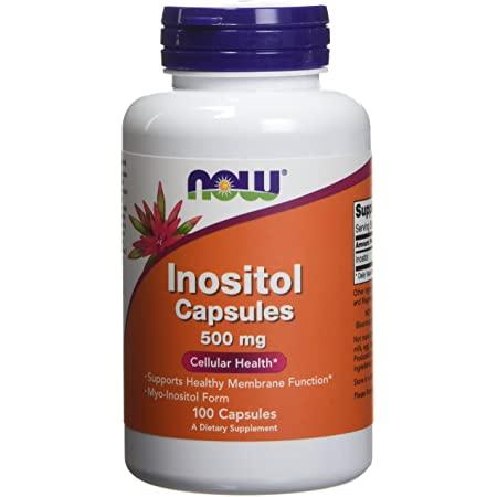 Now Foods, інозитол в капсулах, 500 мг, 100 капсул вегетаріанських, фото 1