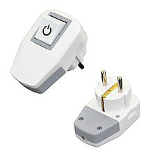 Вилка з заземленням 16А (з вимикачем)