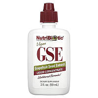 NutriBiotic, веганский экстракт семян грейпфрута GSE, жидкий концентрат, 59 мл (2 жидк. унции
