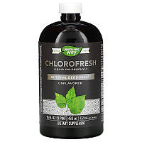 Nature's Way, Chlorofresh, жидкий хлорофилл, без добавок, 480 мл (16 жидк. унций)