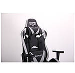 Геймерське ігрове крісло VR Racer Expert Wizard чорний/сірий, офісне комп'ютерне спортивне, фото 7