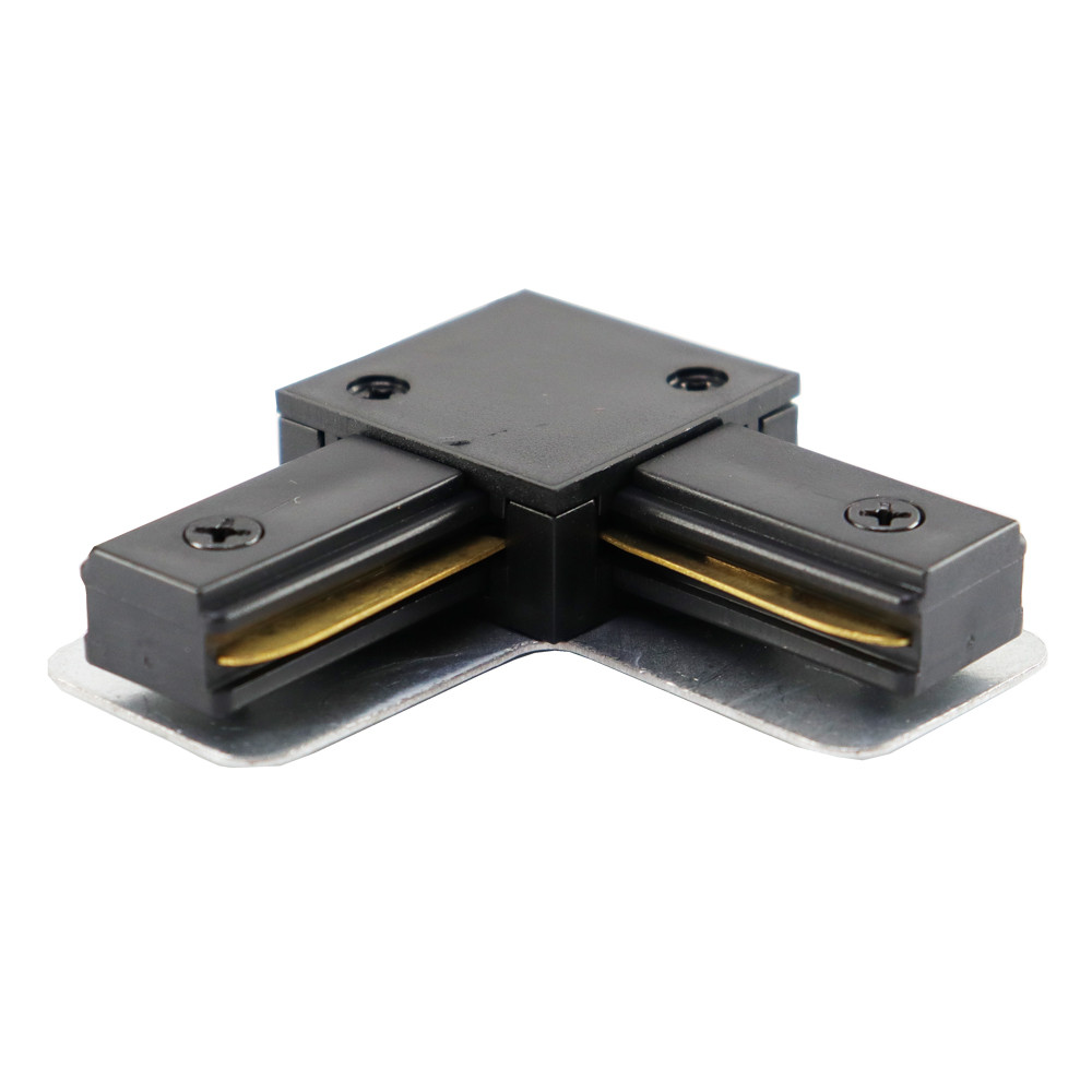 З'єднувач шинопровода VELMAX V-LC, Г-подібний, чорний