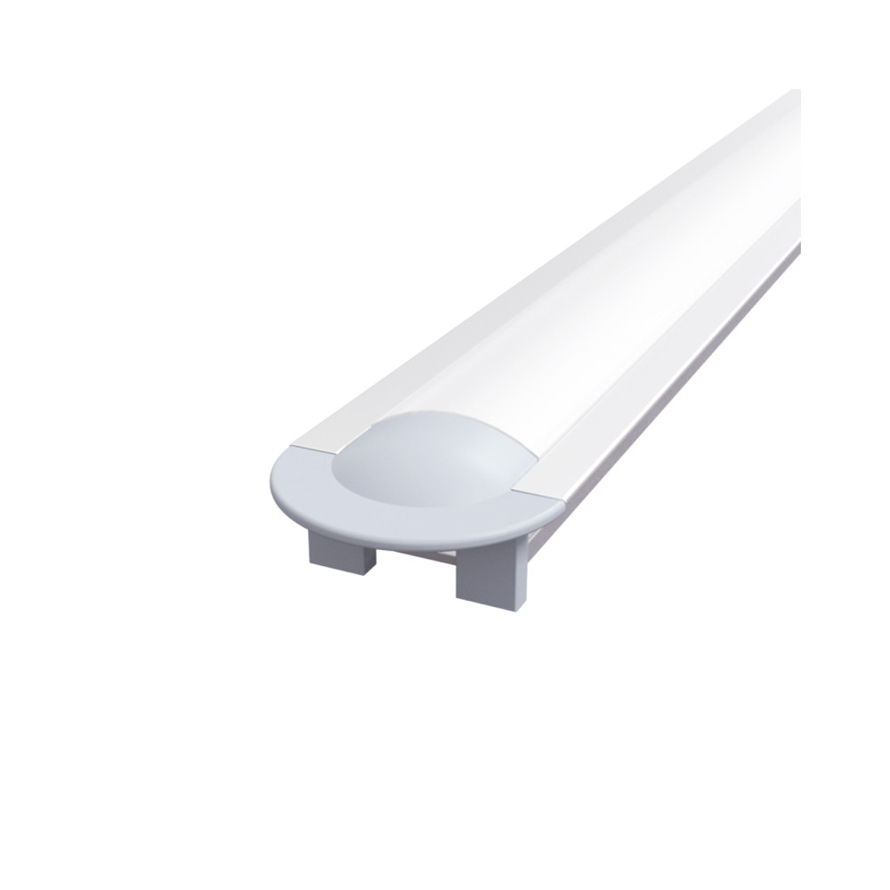 Профіль алюмінієвий світлодіодний вбудований ПАК-0052 Z306/AS, матова лінза (комплект) 2 м