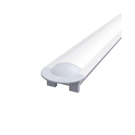 Профіль алюмінієвий світлодіодний вбудований ПАК-0052 Z306/AS, матова лінза (комплект) 2 м, фото 1