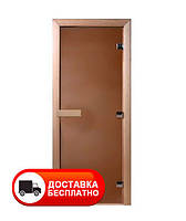 Двери для сауны DoorWood 70х190 три петли (ольха)