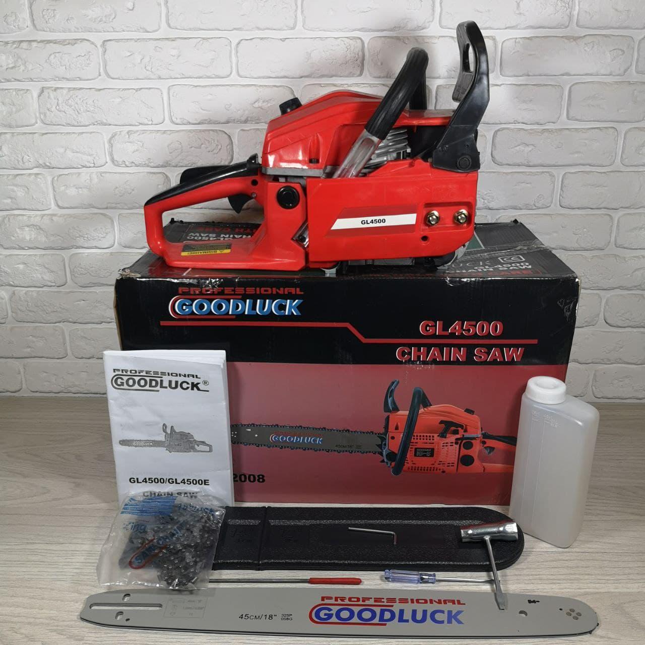 Бензопила ланцюгова GoodLuck GL 4500 (1 шини, 1 ланцюга)®