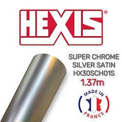 Hexis HX30SCH01S Super Chrome Silver Satin — срібляста сатинова хром плівка 1.37 м
