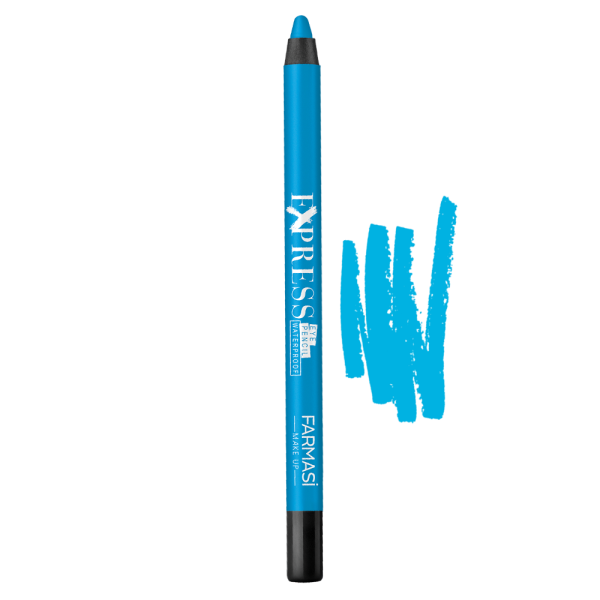 Водостійкий олівець для очей Exspress 06 Блакитний Make Up Farmasi