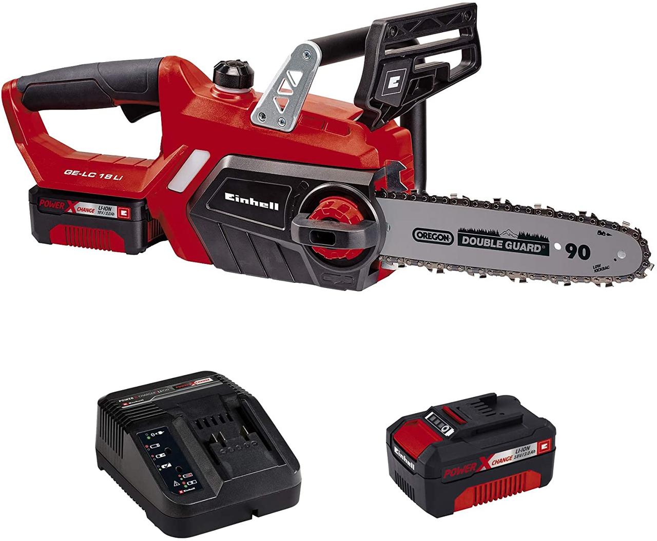 Пила ланцюгова акумуляторна 18В + зарядне Набір Einhell GE-LC 18 Li Kit (4501760)