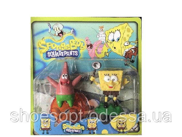Набір фігурок мультгерої Губка Боб 2 набори, фото 1
