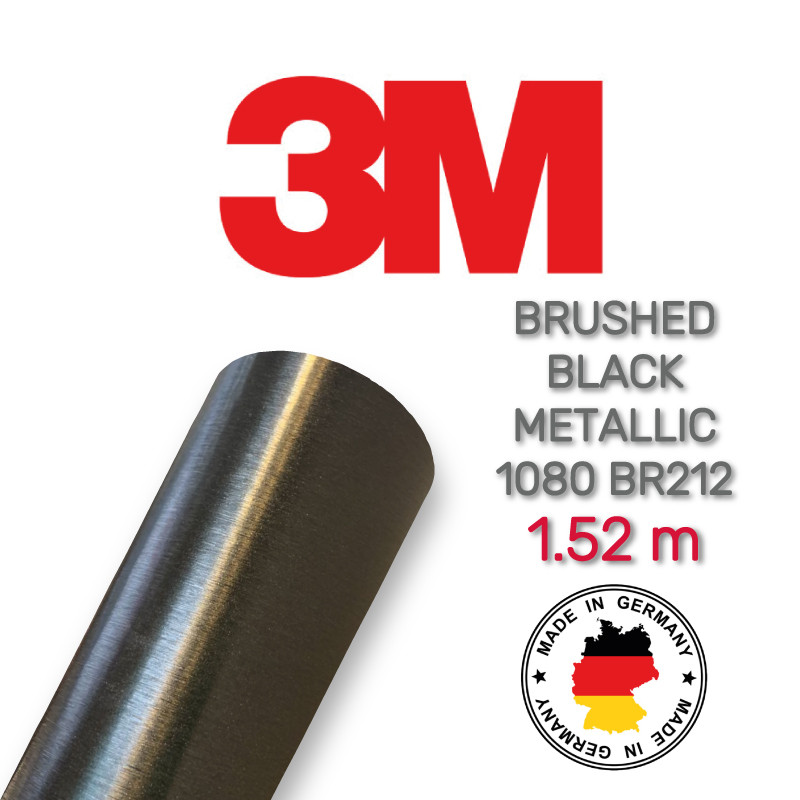 Пленка 3M 1080 BR212 Brushed Black Metallic 1.524 m