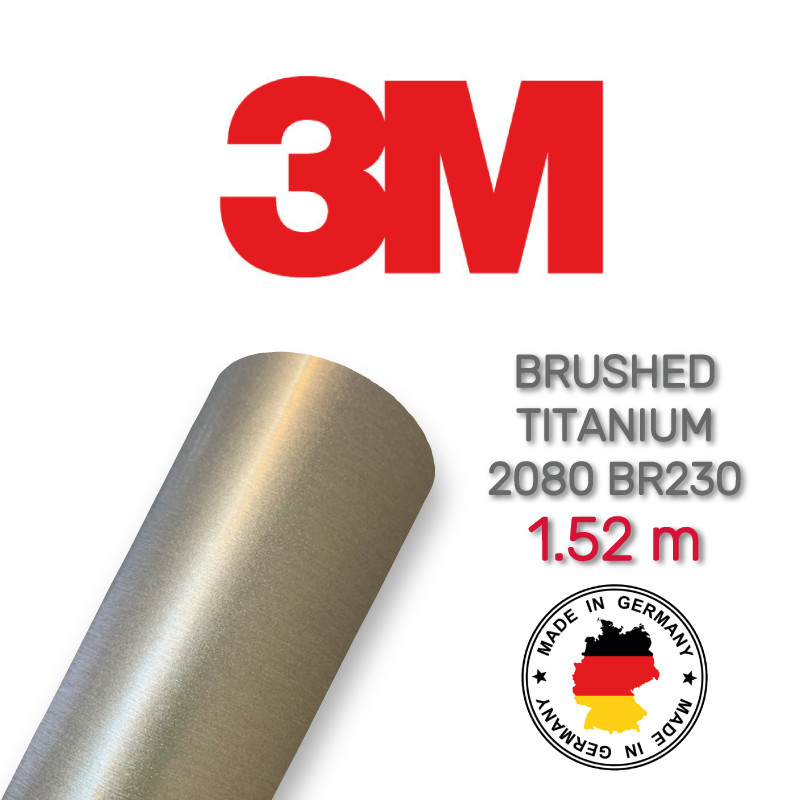 3M 2080 BR230 Brushed Titanium — плівка під матовий титан 1.524 м, фото 1