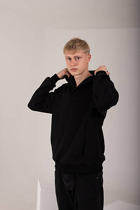 Худі UNISEX чорний колір, фото 2