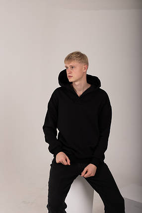 Худі UNISEX чорний колір, фото 2